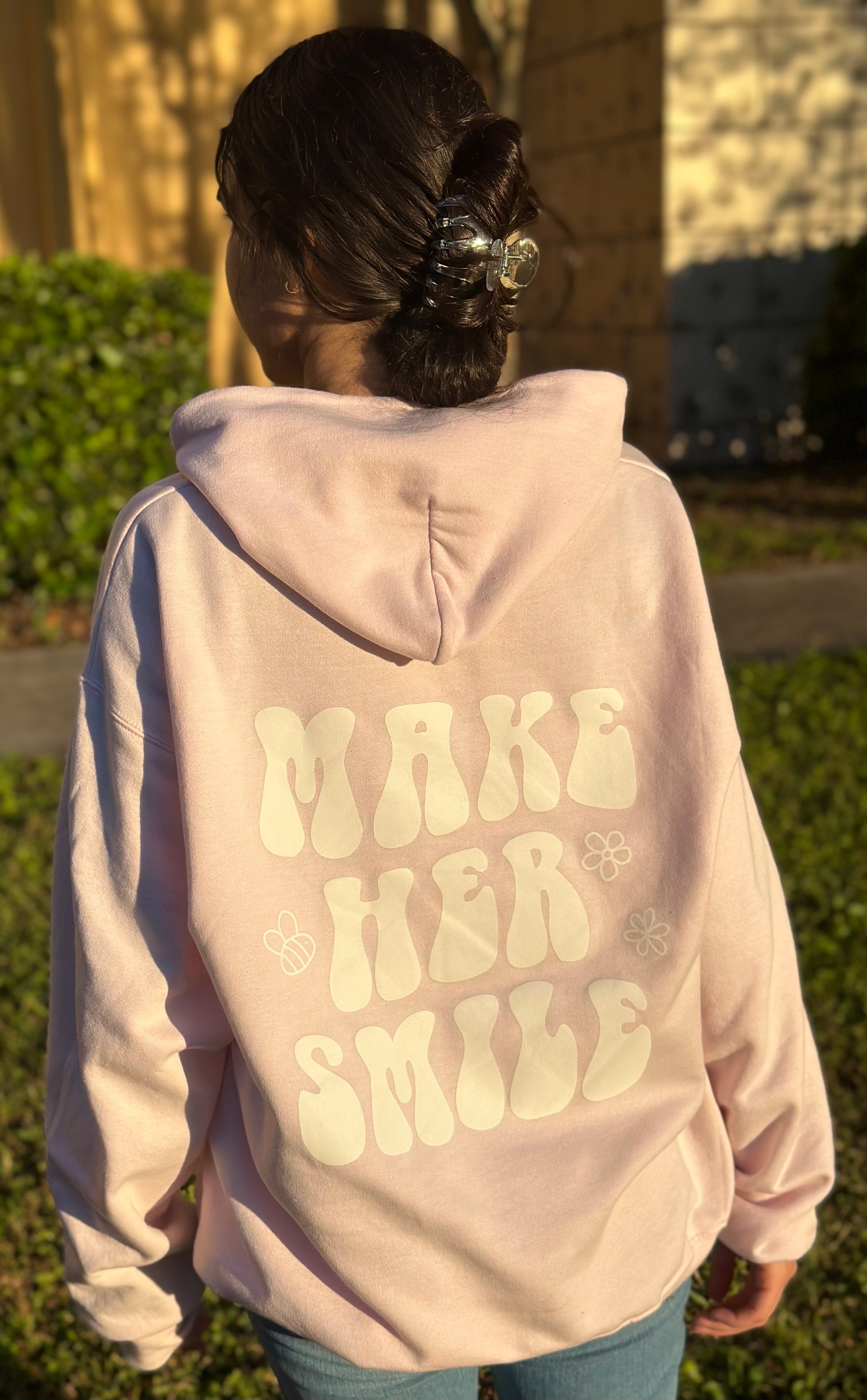 MakeHerSmile Pink – The Smile Hoodie