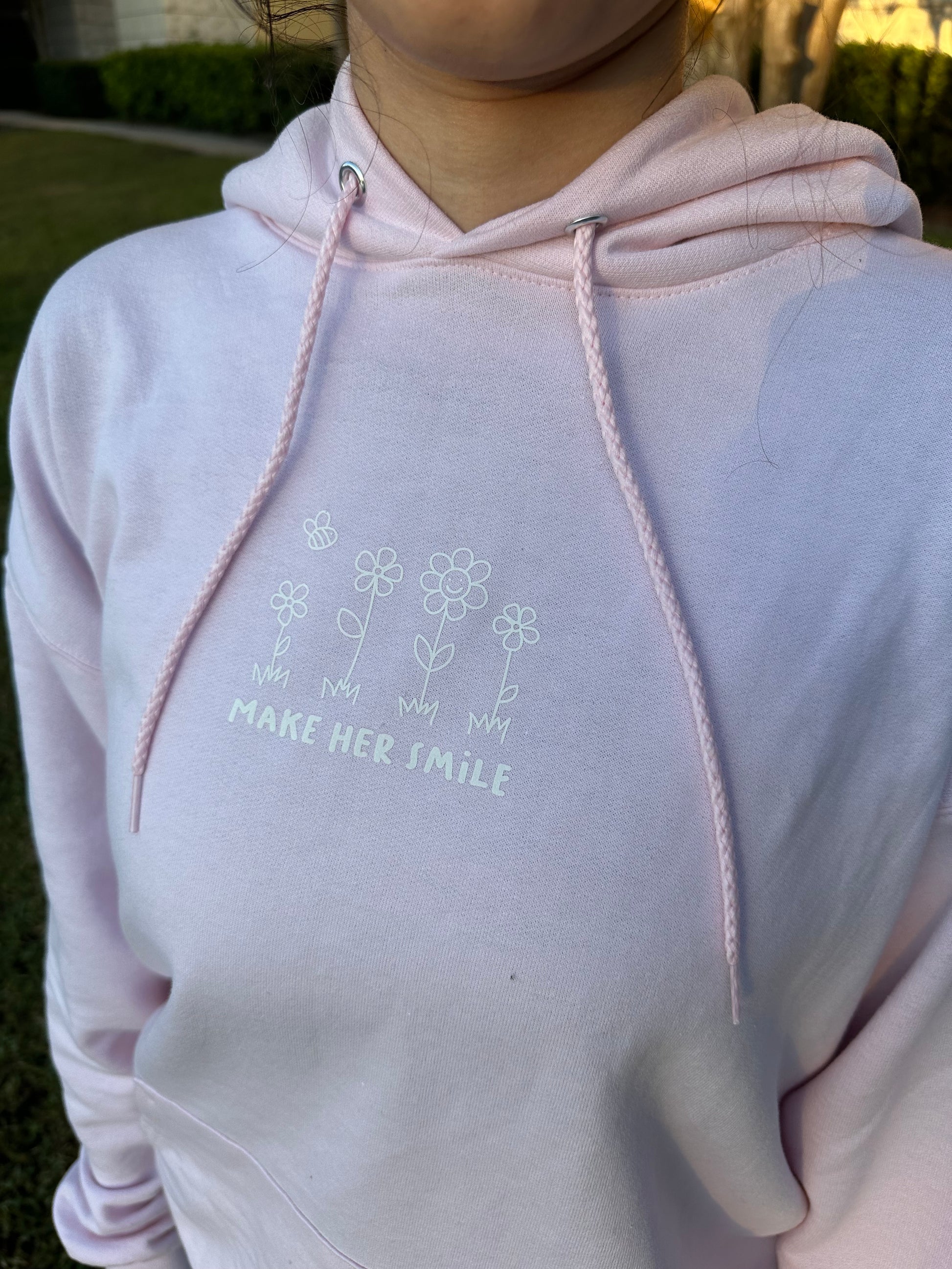 The Pink Smile Hoodie – MakeHerSmile